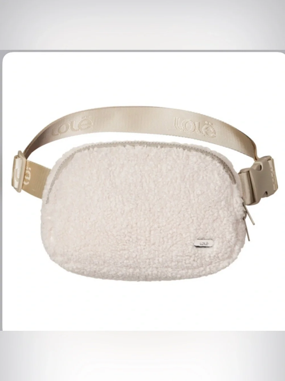 Lolë Unisex Fleece Belt/ Bum Bag – Cream/Tan NEW WITH TAGS